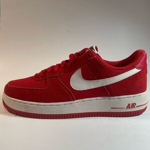 Red Nike Air Force 1 Men's Sneakers